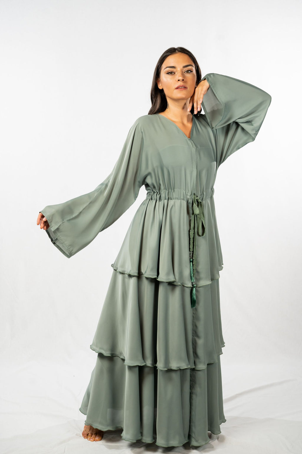 SYF Nida Silk Abaya - sy_fashion_dubai