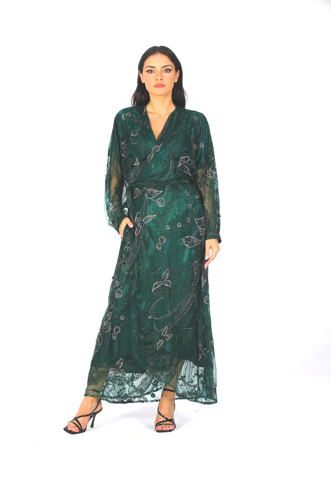 Jacket dress in Emerald Green